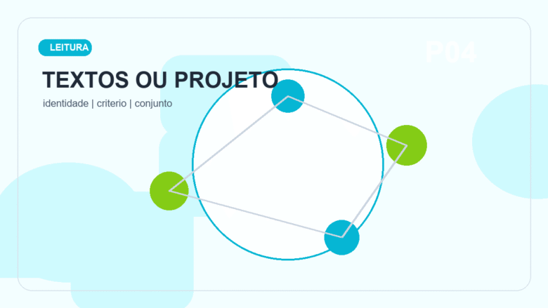 Capa do artigo Textos Ou Projeto em Projeto Autoral